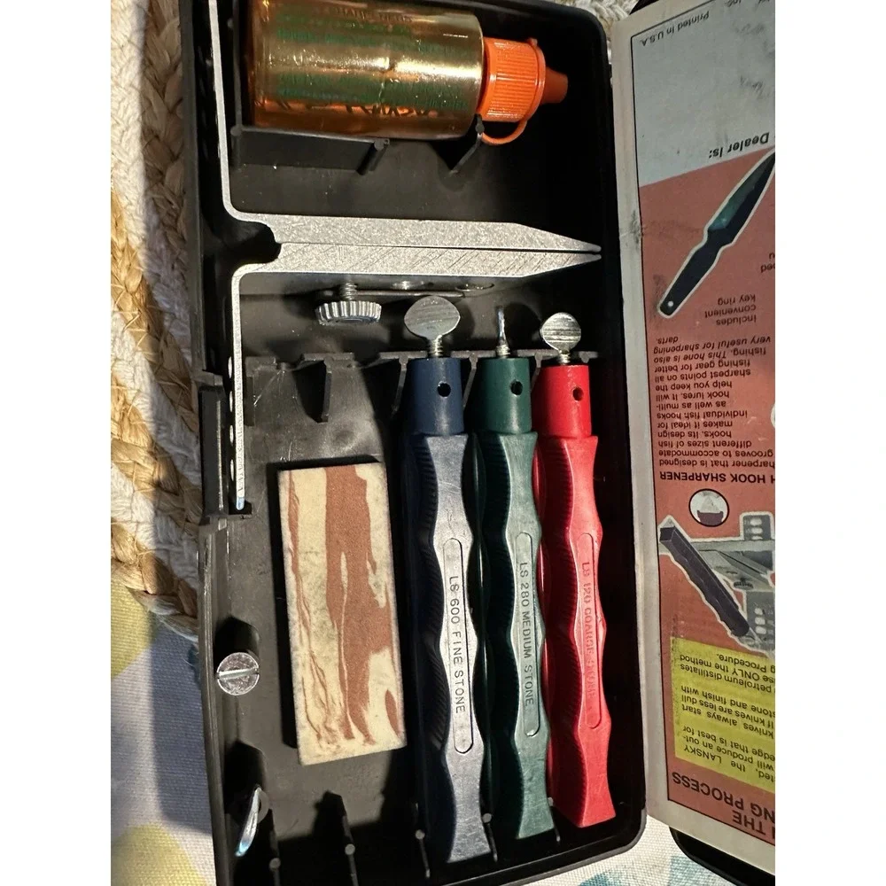 Lansky Standard Precision 3-Stone Knife Sharpening System LKC03 Made In USA